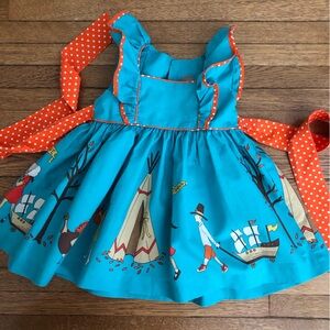 Eleanor rose thanksgiving dress 12 months girls Adeline